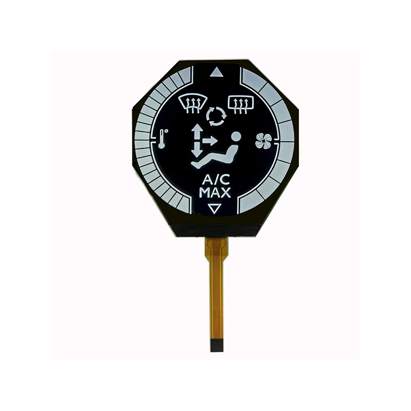 LCM applied to vehicle air conditioning controller：COG segment display/LED backlight/VA LCD/Custom LCD/COG LCD module/I2C interface LCD