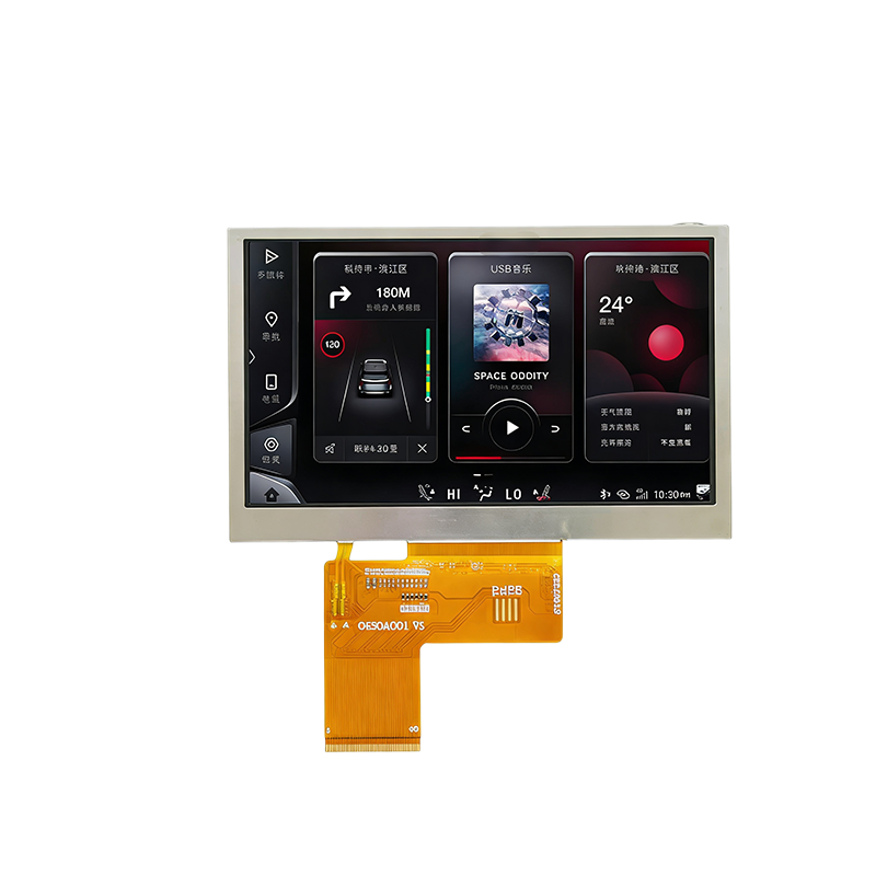 4.3 inch TFT display/Resolution480*272/ Instrument cluster/ RGB interface/High-Brightness TFT/Dashboard panel