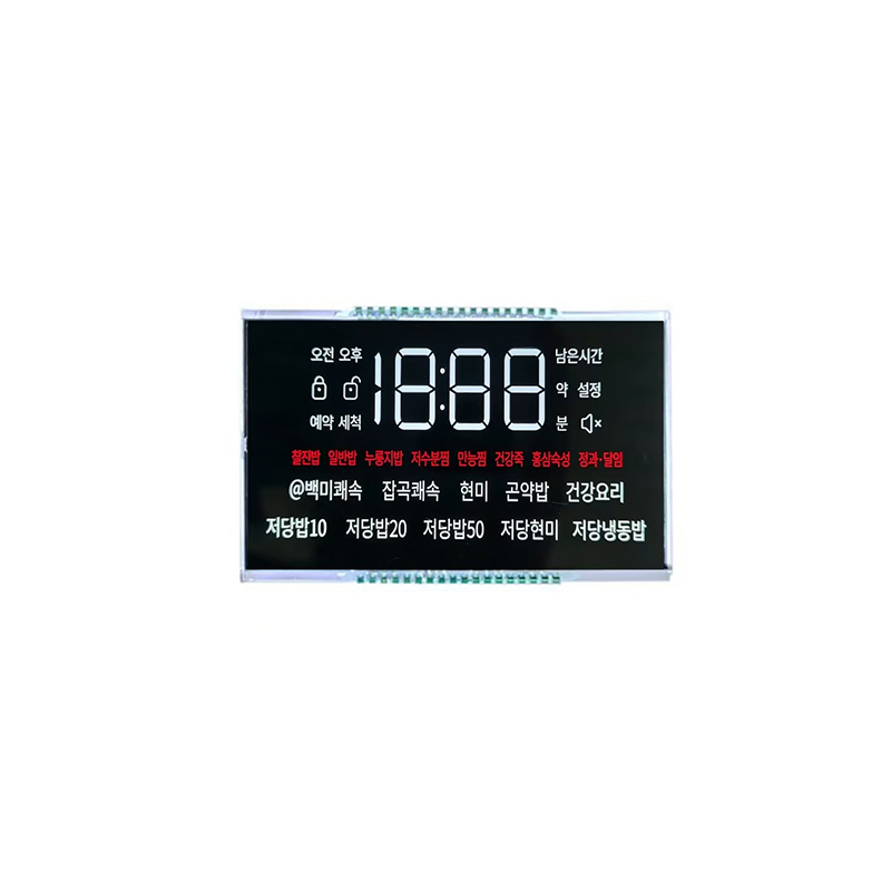 LCD applied to the Rice cooker ： VA LCD/LCD display pane/custom segment display/High contrast LCD