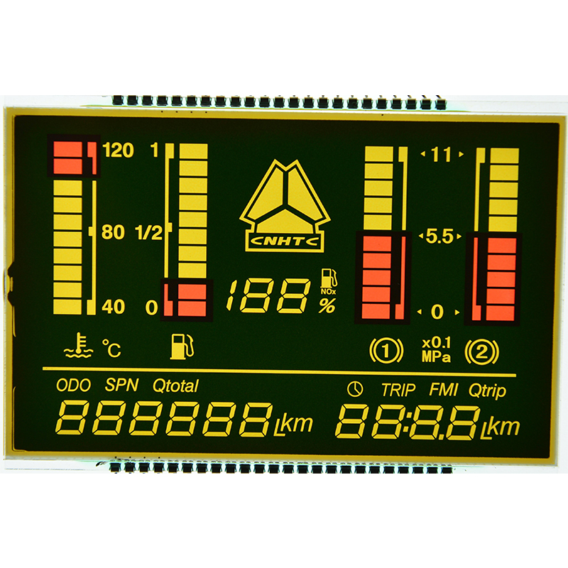 HTN LCD Custom Segment display/wide viewing angle/ultra-low temperature LCD/fast response speed/low power LCD/low cost LCD/mechanical segment display