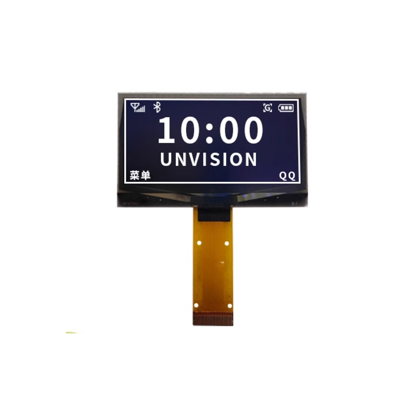 2.4 inch monochrome OLED high brightness display resolution 128*64 Parallel /I2C/ 4-wire SPI interface