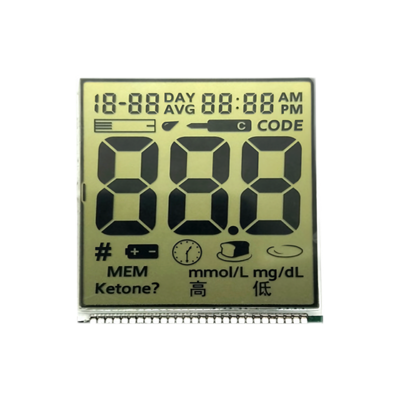 The LCD applied to the blood glucose meter?：digital segment display/LCD Manufacturer/small LCD display/LCD segment display